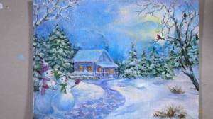 ЗИМНЯЯ СКАЗКА Рисуем просто и легко