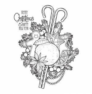 Книга Новогодняя раскраска