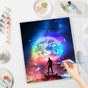Рамка для рисования по номерам, наборы для взрослых, набор для начинающих, рисование по номерам, ручная роспись для украшения дома, настенное искусство 40x50