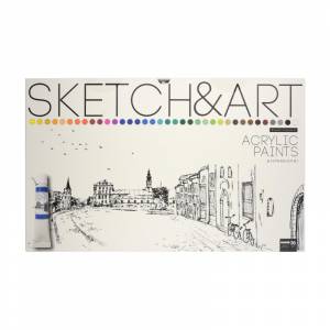 краски акриловые SKETCHamp;ART 36цв x 12мл в коробке-пенале70-0056, цены в Москве на Мегамаркет