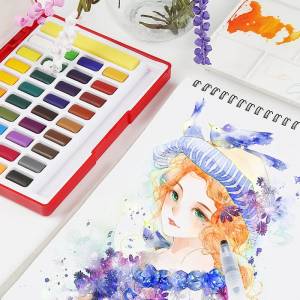 Faber Castell Твердые акварельные краски в наборе 24