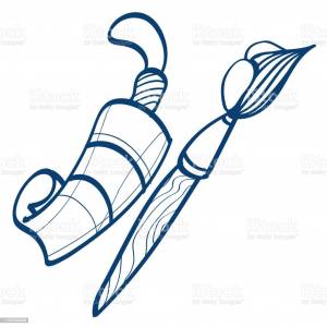 Тюбик краски рисунок