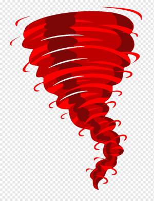 Торнадо, ручная роспись красный ураган, Акварельная живопись, нарисованная, рисованная png