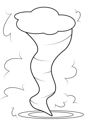 Раскраска торнадо