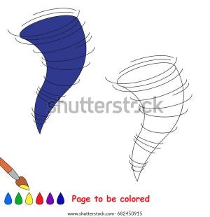 Tornado Weather Be Colored Coloring Book