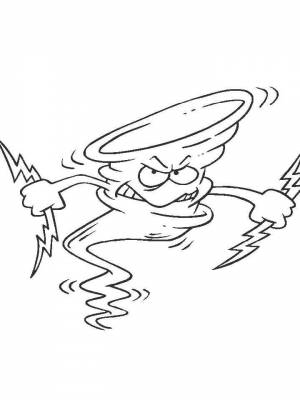 Раскраски Торнадо   в формате