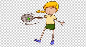 Tennis Girl Racket Рисунок, теннис, ребенок, спорт, рука png