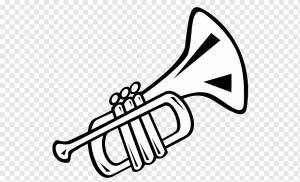 Музыкальные инструменты труба, туба, текст, монохромный, духовой инструмент png