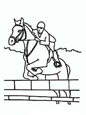 Раскраска Всадник