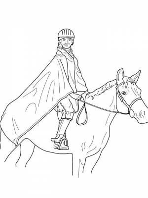 Раскраска Всадник   в формате