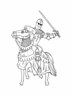Раскраски Всадник
