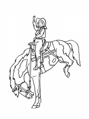 Раскраска Всадник картинка в формате  для детей