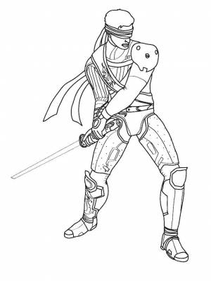 Раскраски Раскраска Воин в доспехах с закрытыми глазами Рыцари как нарисовать поэтапно карандашом