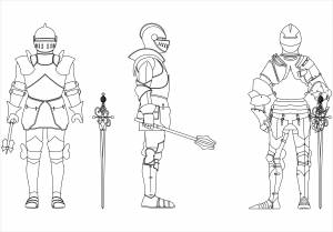 Рыцарь рисунок карандашом