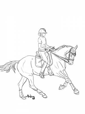 Раскраска Всадник   в формате