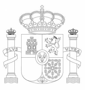 Раскраска Герб Испании