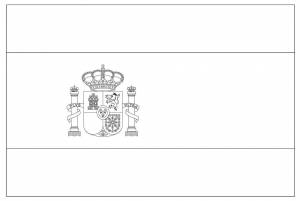 Раскраска Флаг Испании