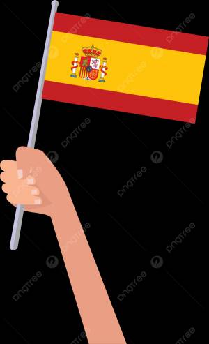 векторная иллюстрация рук держащих испанский флаг на белом фоне PNG , Испания, флаг, флаг испании PNG картинки и пнг рисунок для й загрузки