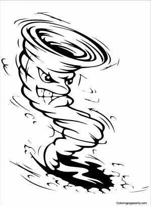 Раскраска Злой Торнадо