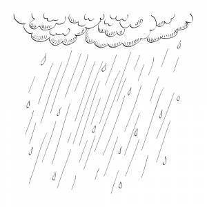 Раскраска Тучка