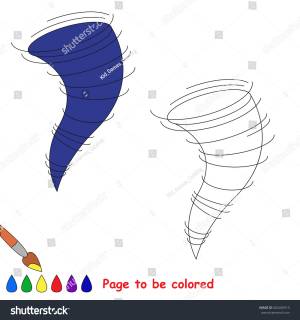 Tornado Weather Be Colored Coloring Book
