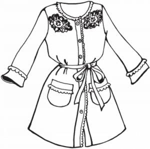 Раскраски Халат