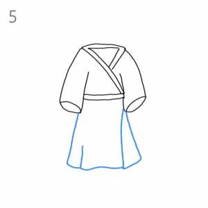 Как нарисовать халат