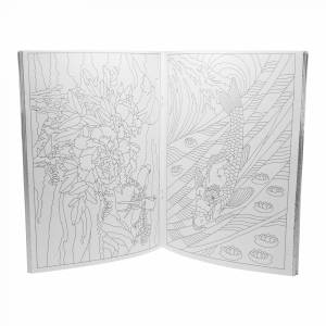 Книга-раскраска Рисунки и мотивы в японском стиле