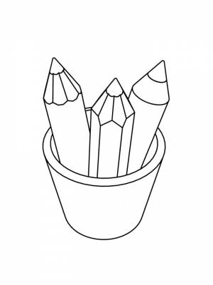 Раскраски Карандаш   в формате