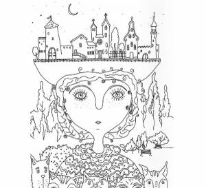 Раскраска Детская картинная галерея