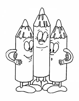 Раскраска Карандаш