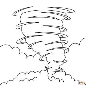 Раскраска Ураган