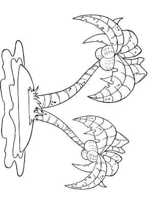 Раскраски Пальма