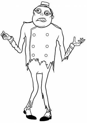 Раскраска Зомби