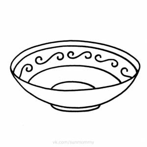 Раскраски «посуда»