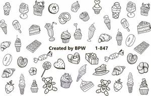 Слайдер-дизайн Сладости раскраска sd1-847 в интернет-магазине BPW