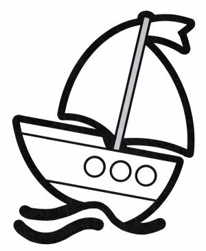 Раскраска Маленький парусник