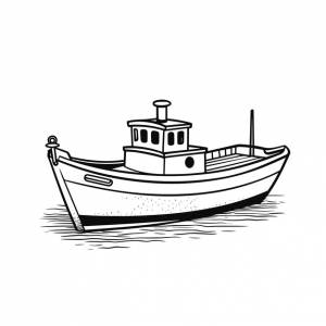 раскраски парусника черно-белая векторная иллюстрация