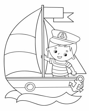 Кораблик с капитаном