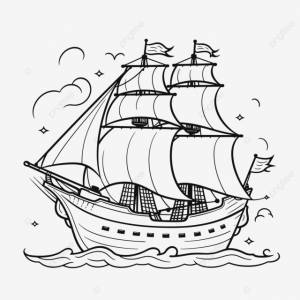 рисунок Мультфильм корабль раскраски страницы наброски эскиз вектор PNG , рисунок автомобиля, мультфильм рисунок, рисунок крыла PNG картинки и пнг рисунок для й загрузки