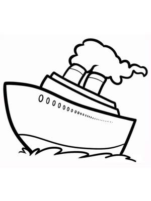 Раскраски Пароход