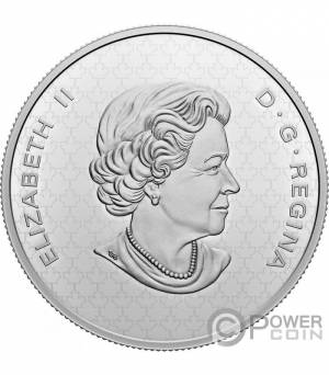 COAT OF ARMS The Bigger Picture Rерб 5 Oz Серебро Монета 50 Cents Kанада 2022
