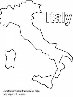 Раскраска Италия
