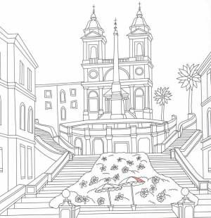 Италия раскраска для детей