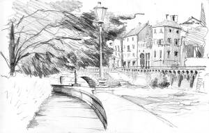 Рисунки и акварели из Италии