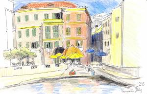 Рисунки и акварели из Италии