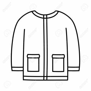 Coloring Page Warm Jacket
