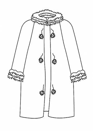 Раскраска Пальто
