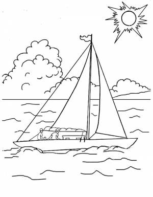 Картинки море раскраска