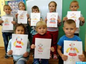 Конспект занятия по рисованию в подготовительной группе «Кукла в национальном костюме»